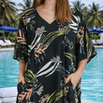thumbnail image 4 of Miss Lavish London Women Kaftans Dresses, Electric Jungle Black L, 4 of 6