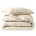 thumbnail image 3 of Bare Home Flannel Duvet Cover Set - 100% Flannel Cotton - Double Brushed - Twin/Twin XL, Sand, 3 of 10