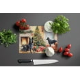 thumbnail image 2 of Belgian Sheepdog Cozy Christmas Glass Cutting Board Large 12 in x 15 in, 2 of 5
