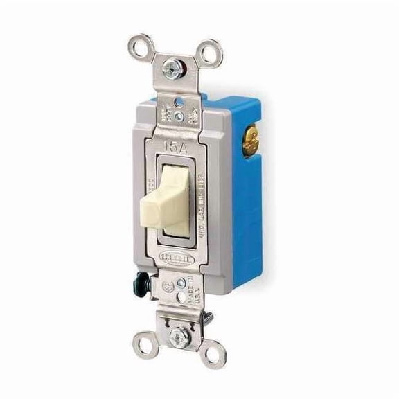 Hubbell Wiring Device-Kellems Wall Switch, 120/277V, 15A, 3-Position HBL1556I
