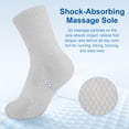 thumbnail image 7 of KALMORE Women Quarter Crew Athletic Socks, Arch Support Cushioned, Moisture Wicking Cotton Socks, 6 Pack, 7 of 7