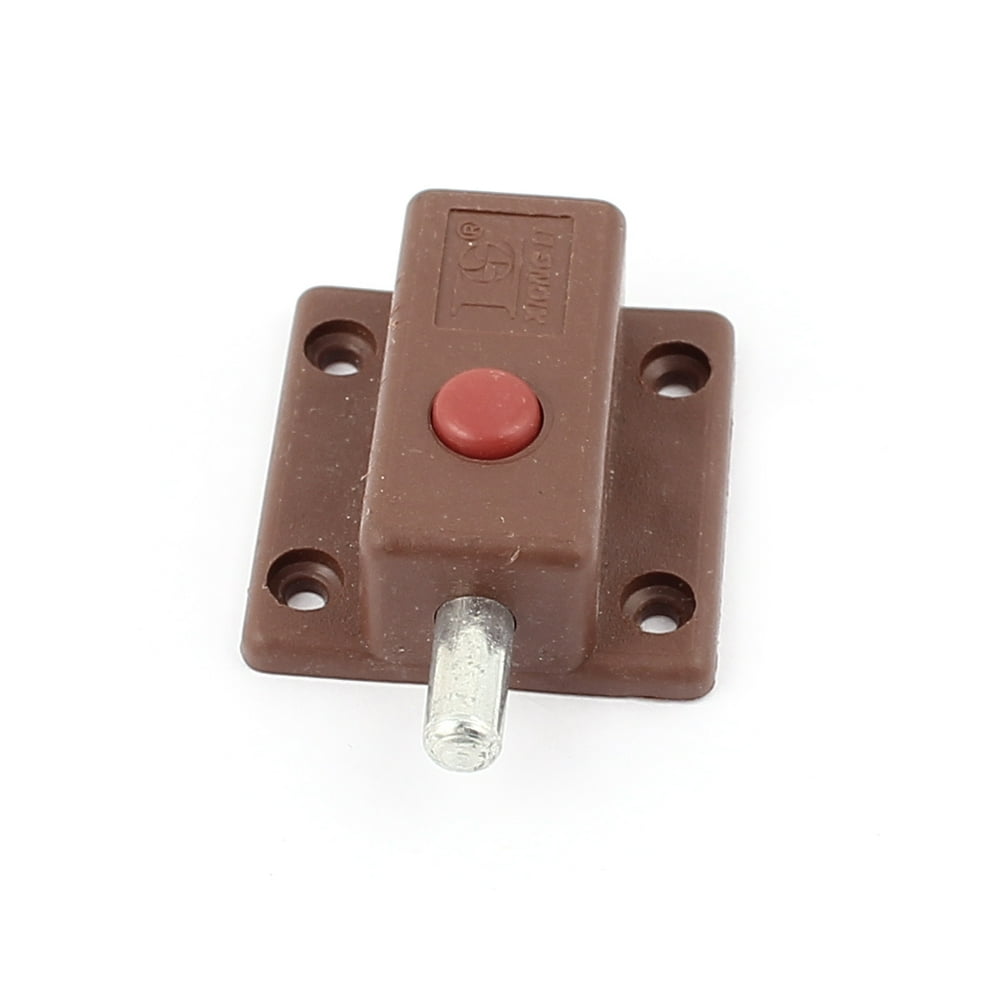 Round Push Button Control Cupboard Door Latch Lock Bolt - Walmart.com ...