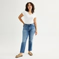 thumbnail image 4 of Women's Sonoma Goods For Life® High Rise Curvy Straight Jeans Color: Black Wash Size: 12 AVG/REG, 4 of 4
