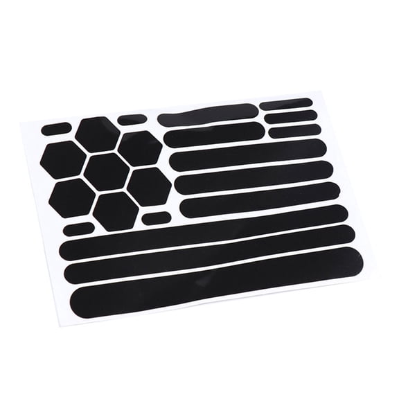 Huhudde Black Highly Reflective Tape Waterproofs Car Wheel Hubs Reflective Sticker Cycling Bicycles Strong Reflective Stickers