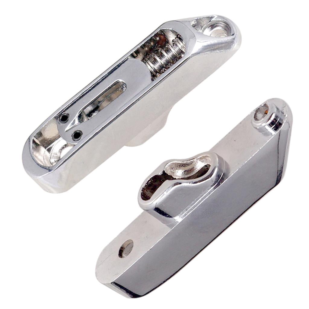 Dualoai Guitar Bridge Tailpiece Hex Wrench Set with Screws For 6-String Electric Guitar Silver