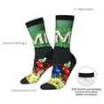 thumbnail image 5 of Lsque Pikmin Printed Men's Crew Socks, Soft Durable Breathable Moisture-Wicking with Odor Control Cotton socks, 5 of 7