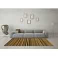 thumbnail image 3 of Ahgly Company Indoor Round Abstract Brown Modern Area Rugs, 4' Round, 3 of 4