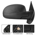 thumbnail image 7 of RVNI Pair Tow Mirrors for 2007-2013 Chevy Silverado Sierra 1500 Power Heated Turn Signal, 7 of 7