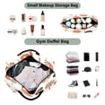 thumbnail image 4 of Travel Duffel Luggage Bag Sports Duffle Bag Gym Bag with Zipper Cute Halloween Lollipops, 4 of 7