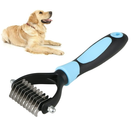 Pet Grooming Deshedding Trimmer Tool for Dogs, Cat and Dog Brush for Shedding and Removing Mats, Undercoat Rake Comb for Safe and Gentle Grooming Designed for Medium and Long Haired Cats