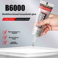 thumbnail image 2 of 9 Count 110ml B6000 Clear Multi-Purpose Adhesive Craft Glue with Precision Tip, Ideal for Rhinestones, Jewelry Making, Phone Repair, Fabric, Wood and DIY Crafts, 2 of 7