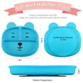 thumbnail image 2 of Silicone Grip Dish, Suction Plate, Divided Plate, Baby Toddler Plate, BPA Free, Microwave Dishwasher Safe-Bear Blue, 2 of 6