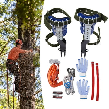 TFCFL Tree Climbing Spike Set Adjustable Pole Climbing Gear Kit W/Safety Belt Portable