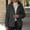 Gray, variant on Women Fleece Lightweight Short Jacket Hooded Spring Fall Transitional Fashion Cute Thin Coat