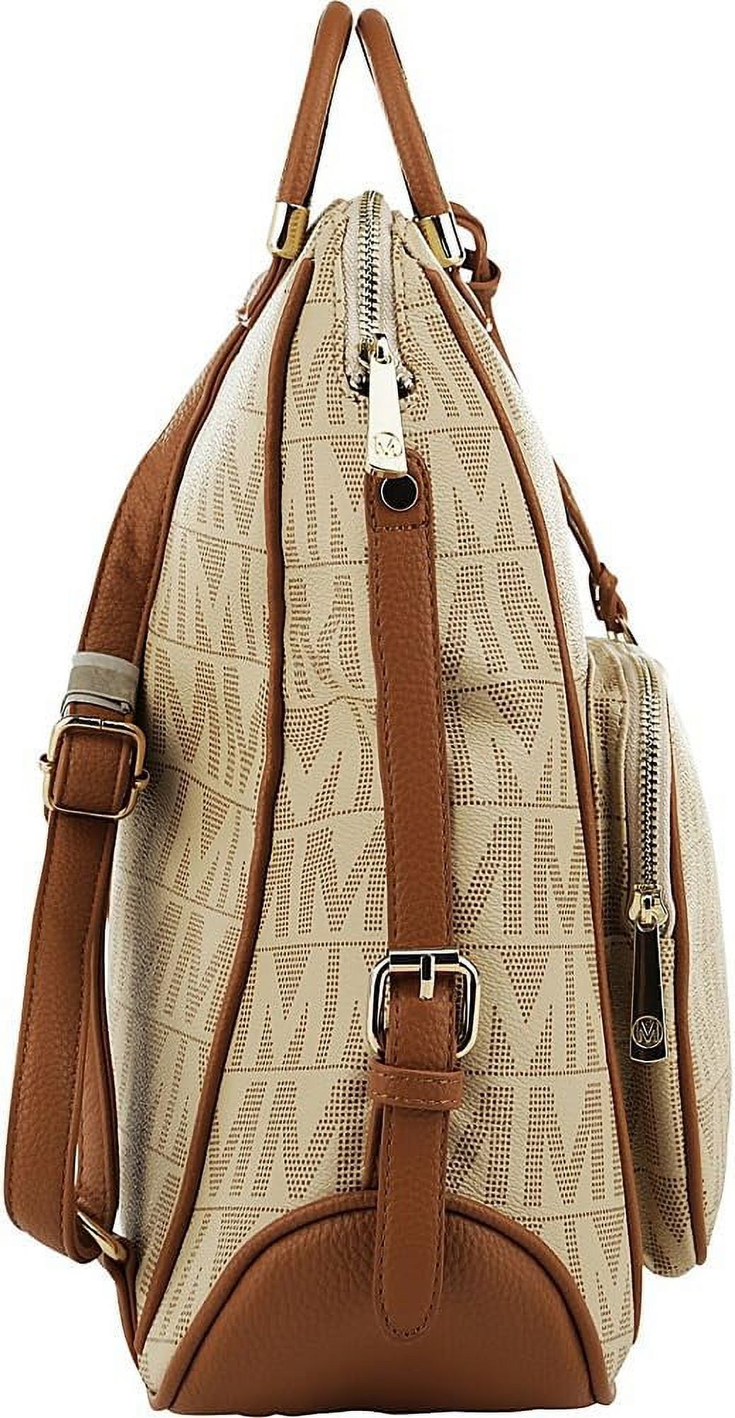 MKF Collection Cora Women's Backpack, Stylish Bookbag Purse by Mia K - Chocolate - image 2 of 6