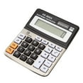 thumbnail image 2 of Desktop Calculator 8 Digit Large LCD Display | Dual Power Solar Battery | Ergonomic Non-Slip Buttons | Financial Math Function | Adults Students | 11.2x14.2x2.5cm | ABS Plastic | 1 Pack, 2 of 6