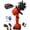 RED-A, variant on 2-in-1 Cordless Tiller & Cultivator with Extension Pole, Battery Powered Handheld Garden Tiller, Electric Mini Rototiller, Rechargeable Soil Cultivator for Lawn, Vegetable Garden, Greenhouse (BLACK-A