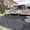 Black & Grey, variant on Outdoor Rug for Patio,Waterproof Reversible,Non-Slip Large Area Rug for Camping, RV, Deck, Balcony, Backyard, Multiple Sizes & Patterns