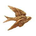 thumbnail image 2 of Dserhfy 1/2Pcs Carving Swallow Wall Sculpture Decoration Golden Flying Bird Wall Art Home Bedroom Living Room Bathroom Wall Decorative Sign, 2 of 8