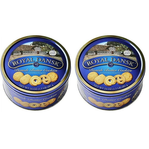 Danish Butter Cookies, 24 Oz. (Pack of 2)