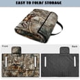 thumbnail image 5 of COEQINE Golf Cart Seat Towel Blanket Cover with Handle for Folded Carrying and Storage, Quilted Padding, 4 Storage Pockets, Compatible with Most 2 Seat Cart, Deer Camo Hunting Forest Leaf, 5 of 8