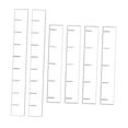 thumbnail image 1 of Organizadores de cajones multiusos acrílicos, 6 piezas, separadores de cajones Blanco, 1 of 8