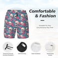 thumbnail image 3 of Daiia happy Skull rose Mens Swim Trunks Swim Shorts Quick Dry Swim Shorts with Mesh Lining Pockets-3X-Large, 3 of 9