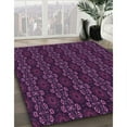 thumbnail image 3 of Ahgly Company Machine Washable Indoor Rectangle Transitional Purple Lily Purple Area Rugs, 6' x 9', 3 of 7