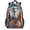 Bronze, variant on Retro Bass Fish Backpack, Large American Flag Travel Laptop Backpack Men Women Work Business Computer Casual Daypack Rucksack, 18 Inch