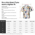 thumbnail image 6 of Lsque Lilies Flowers pattern Hawaiian Shirt for Men, Unisex Summer Beach Casual Short Sleeve Button Down Shirts-Small, 6 of 9