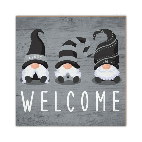 Los Angeles Kings 10'' x 10'' Welcome Gnomes Sign