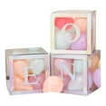 thumbnail image 2 of Homerr Balloon Box Party Balloon Decoration 1st Birthday Balloon Box Set Letter Print Clear Boxes for Baby Shower and Birthday Decoration, 2 of 10