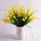 thumbnail image 2 of Monstrate 25 cabezas de tela de seda 5 ramas ramo de flores artificiales boda flor falsa Flores artificiales amarillo 38cm, 2 of 6