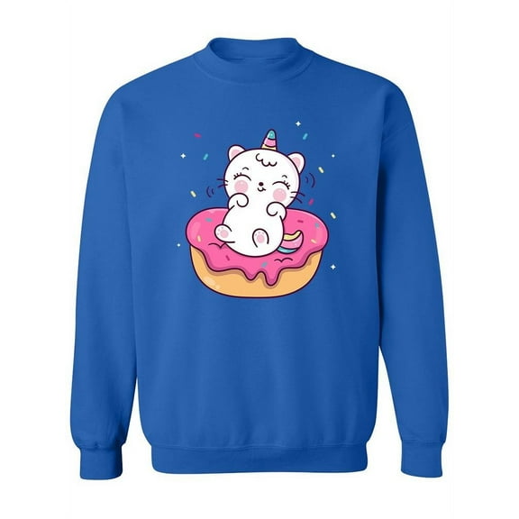Unicorn Donut Sweatshirt Women -Image by Shutterstock, Female Large
