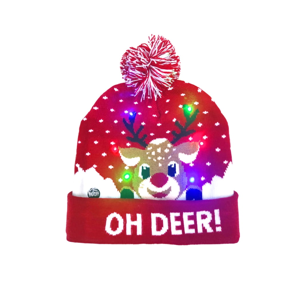 Adult Holiday Cartoon Cap Christmas Hat 