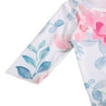thumbnail image 3 of Ensemble de Sac de Couchage pour Bébé Grenouillère Nouveau-Né Manches Longues Col Ras du Cou Imprimé de Fleurs Bonnet de Couchage Langes Sac de Couchage, 3 of 5