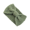 thumbnail image 2 of Sonducket Diademas de ganchillo cálidas, cómodas, anchas, a prueba de viento, calentador de orejas, diademas, regalos del Día de San Valentín Accesorio para el cabello pepinillo verde, 2 of 6