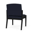 thumbnail image 3 of Amherst Steel Reception Waiting Armless Guest Chair / Black Steel / Navy Blue, 3 of 3