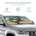 thumbnail image 3 of Kdxio Elephant on dry tree Print Windshield Sun Shade, Foldable Sun Blocker for Car,Truck,SUV Automotive Interior Sun Protection,Reflective Shade for Front Windshield(Medium), 3 of 7