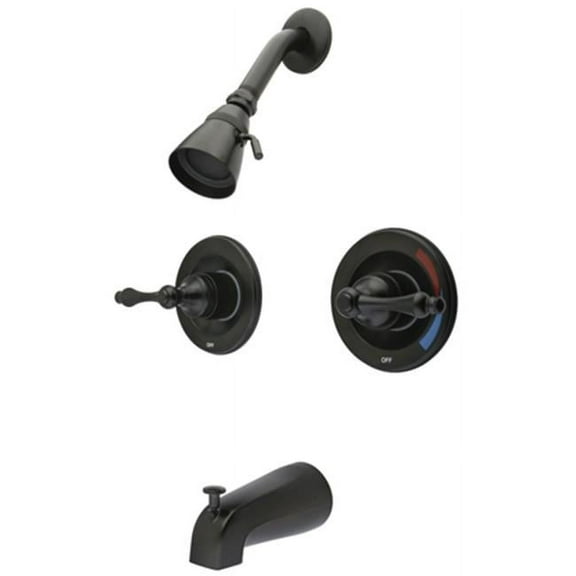 Two Handle Tub & Shower Faucet - Oil Rubbed Bronze