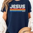 thumbnail image 2 of Jesus King Retro Vintage Design Unisex T-Shirt, Sizes S-5XL - Gategoo, 2 of 5