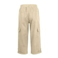 thumbnail image 5 of Mlzmgr Capri Cargo Pants for Women Elastic Waist 3/4 Length Pants with Multi Pockets Summer Outdoor Capri Pants, 5 of 5