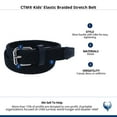 thumbnail image 5 of CTM Kids' Elastic Braided Stretch Belt, 5 of 5