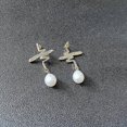 thumbnail image 3 of Earrings, Women's Earrings, Pearl Earrings, Gold Earrings Banmo, 3 of 5
