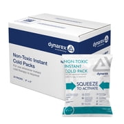 Dynarex Instant Cold Pack, Non-Toxic Disposable Ice Pack for Cold Compress, 4” x 5”, 24 Count