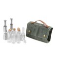 thumbnail image 2 of Juego de especias de viaje de 12 piezas para acampar con bolsa de almacenamiento de lona para barbacoa en la playa Verde Cola botellas de especias, 2 of 7