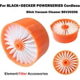 thumbnail image 4 of 8 Pack Replacement Vacuum Filters Parts for Black + Decker BSV2020G  and BSV2020P Powerseries Extreme Cordless Stick Vacuum Cleaner Filter,Wireless Vacuum Accessory Cordless Stick Vacs (BSVF1), 4 of 7