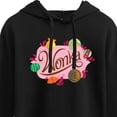 thumbnail image 3 of Wonka - Original Candy Logo - Juniors Cropped Pullover Hoodie, 3 of 5