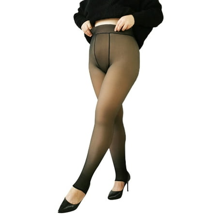 

Women s Winter Warm Pantyhose Pants Fleece Lined Thick Tights Women Girls Supplies Coffee 220g Stockings