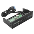 thumbnail image 1 of Lector de coche Multifuncional Alta compatibilidad Alto rendimiento Puerto USB C Lector de tarjetas Micro SD Estuche de computadora frontal Inevent EL011165-00, 1 of 4